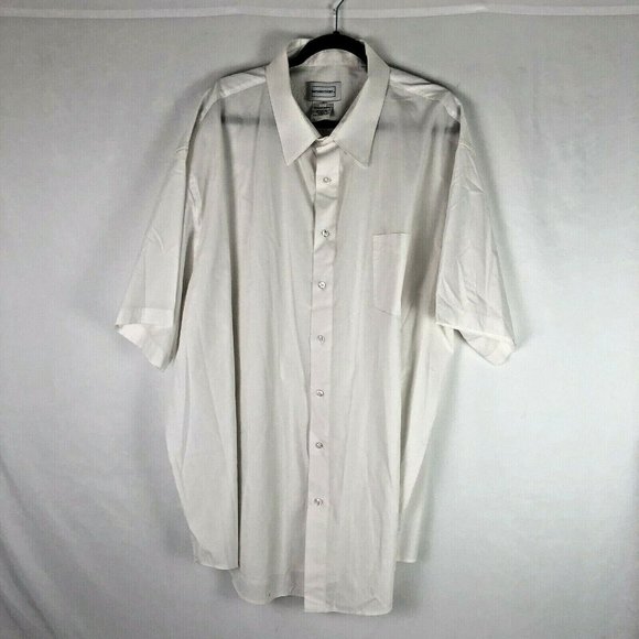 mens short sleeve dress shirts size 20